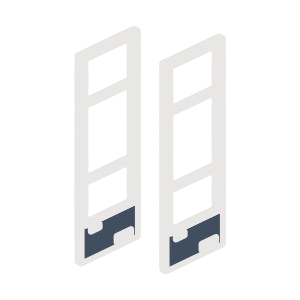 Antenas de seguridad que forman parte de los Sistemas de detección (EAS) para la prevención de pérdidas.